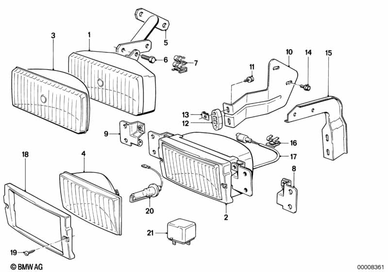 BMW Fog Light Bracket Left