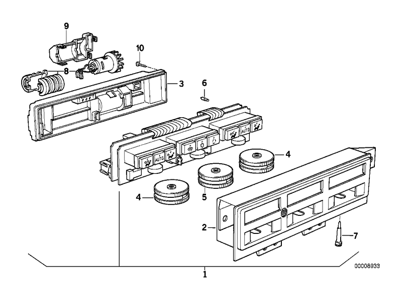 BMW Air Conditioning Control Cover