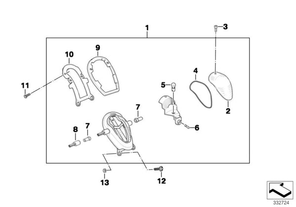 BMW Tail Light Gasket without Licence Plate Holder