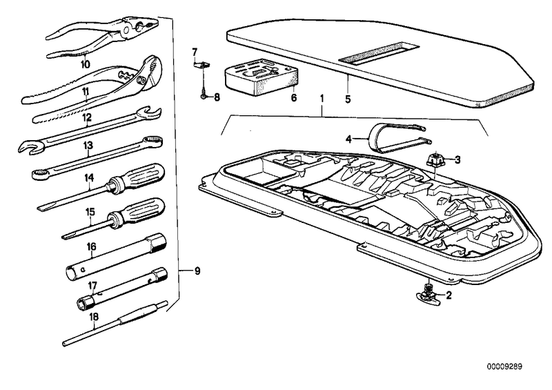 BMW Tool Kit Sound Absorber