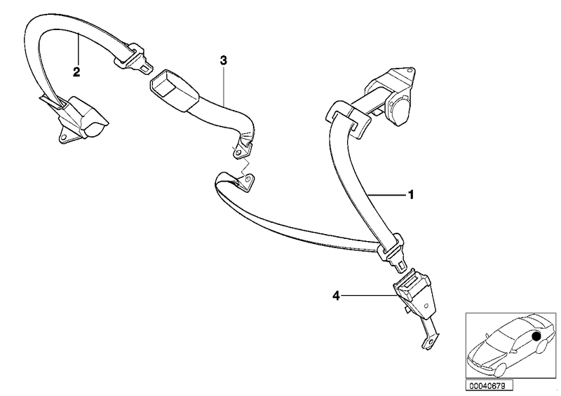 BMW Lap Safety Belt