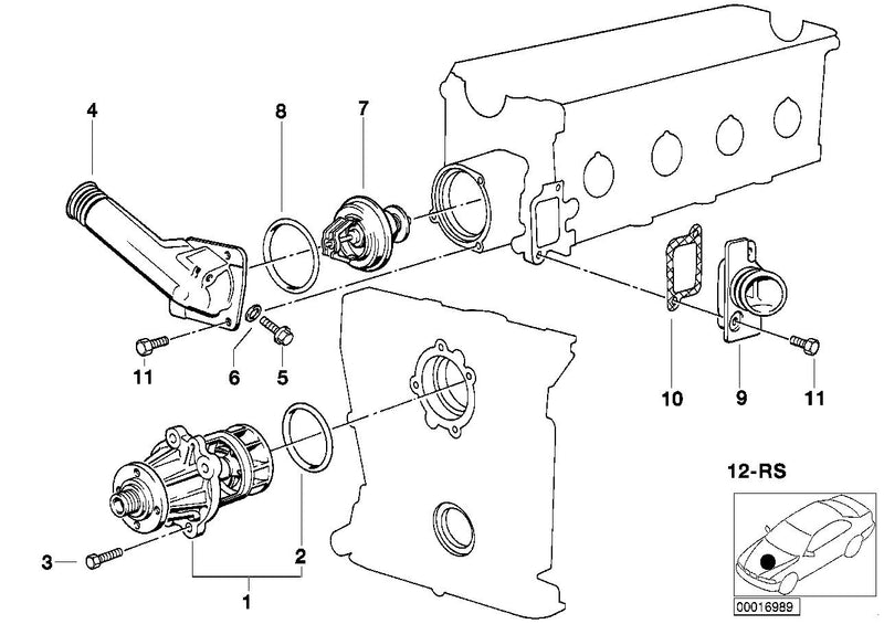 BMW Engine Coolant Water Pump and Seal