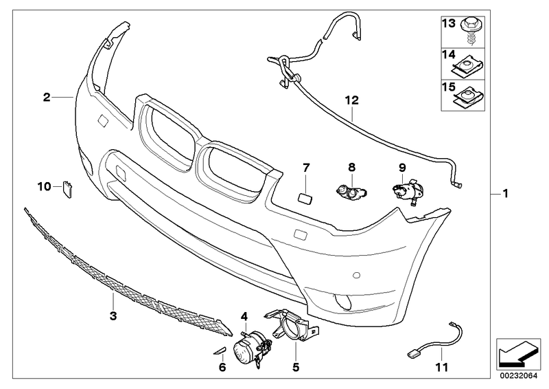 BMW Grid Aerodynamic Kit Front Bumper