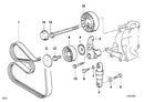 BMW Engine Tensioner Pulley V-Ribbed Belt