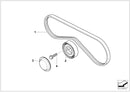 BMW Engine Tensioner Pulley V-Ribbed Belt