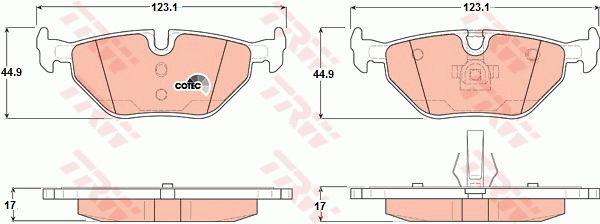 BMW Brake Pad Set Rear