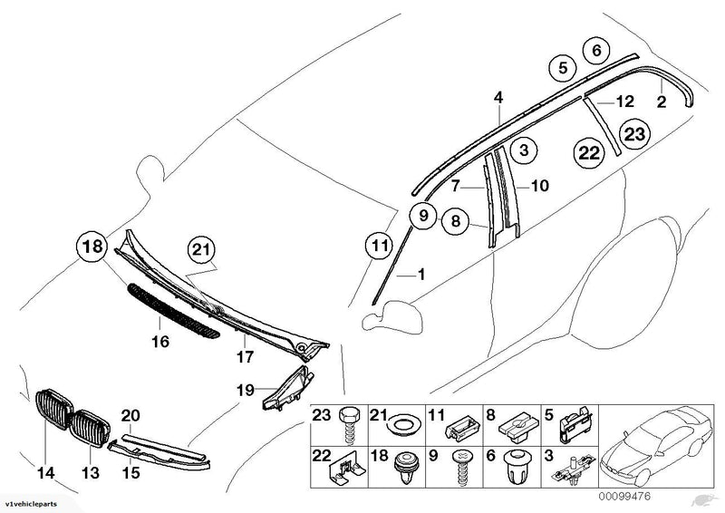 BMW Windshield Wiper Cover