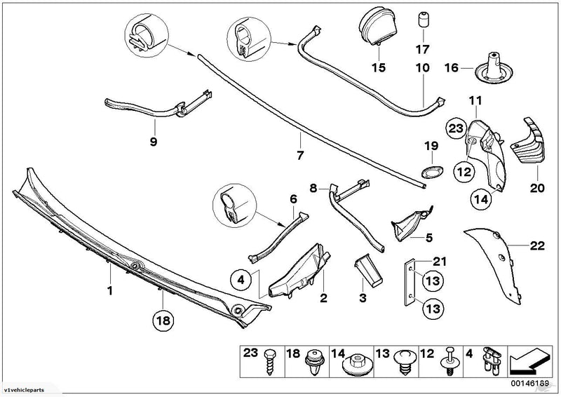 BMW Windshield Wiper Cover