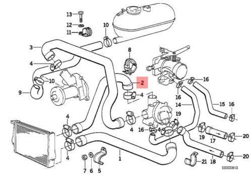 BMW Radiator Hose Coolant Water