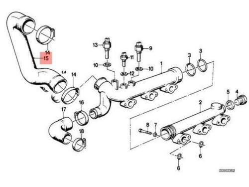 Genuine BMW Engine Coolant Water Hose