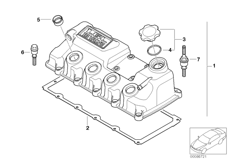 Mini Cylinder Head Valve Rocker Cover Gasket