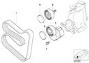 BMW Engine Deflection Guide Pulley V-Ribbed Belt