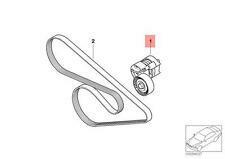 BMW Engine Belt Tensioner V-Ribbed Belt