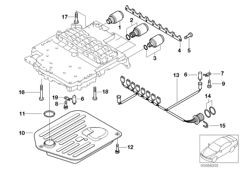 Genuine BMW Hydraulic Filter Automatic Transmission with Gasket Seal