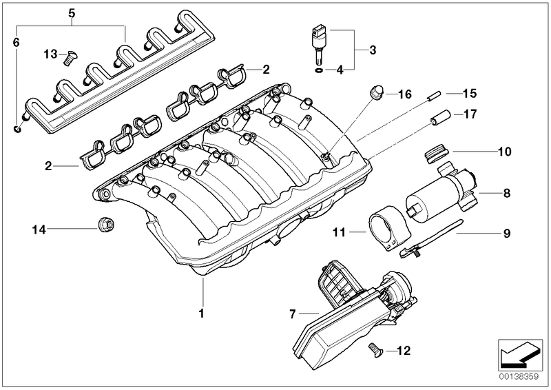 BMW Control Disa Valve Air Intake