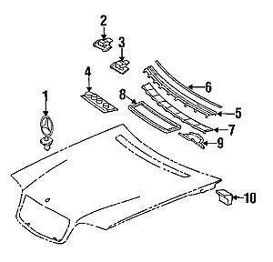 Mercedes-Benz Bonnet Hood Star Emblem