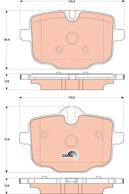 BMW Brake Pad Set Rear