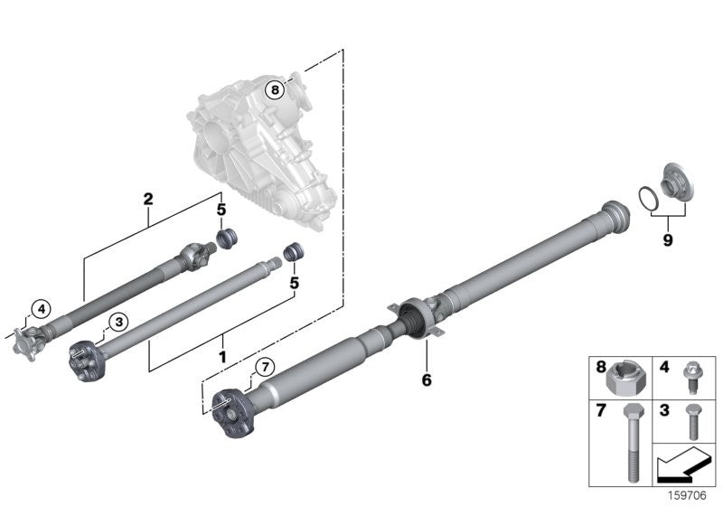 BMW Volvo Drive Shaft Universal Joint Flex Disc Guibo