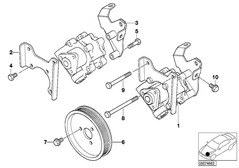 BMW Power Steering Pump Pulley