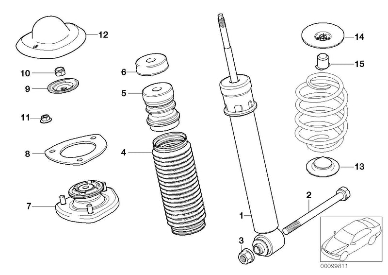 Genuine BMW Shock Absorber Protective Boot