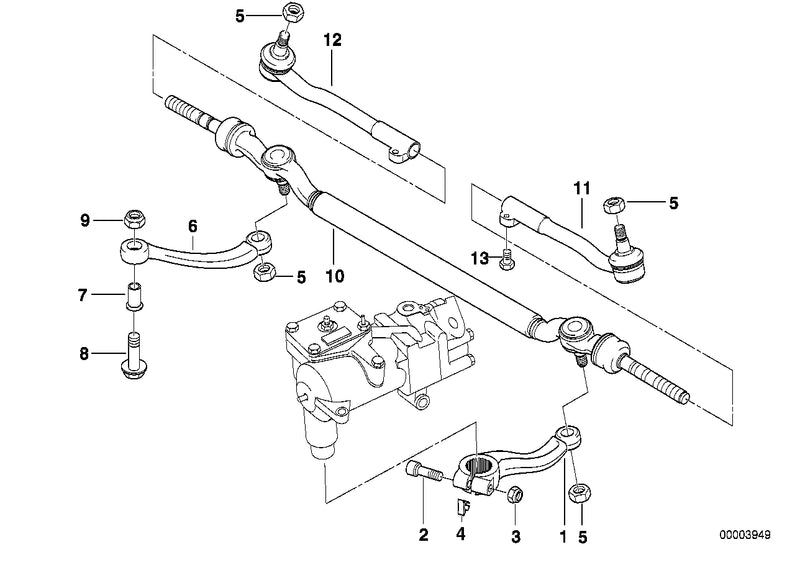 Genuine BMW Self Locking Hex Nut Tie Rod