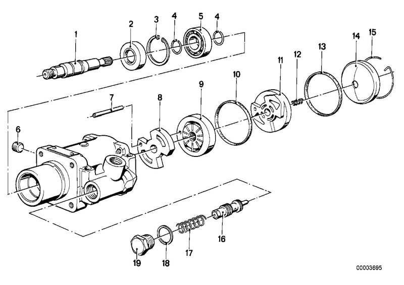 BMW Power Steering Pump Shaft Seal Ring