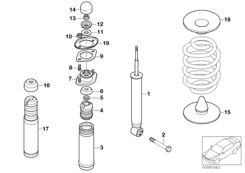 BMW Shock Absorber Rear