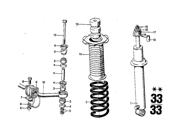 Genuine BMW Shock Absorber Boot Set Rear