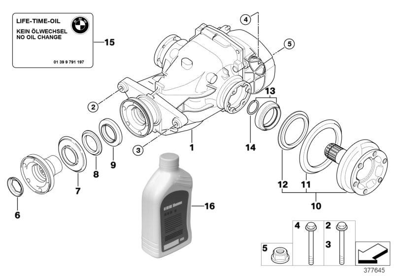 Genuine LuK Rear Differential Bearing Kit