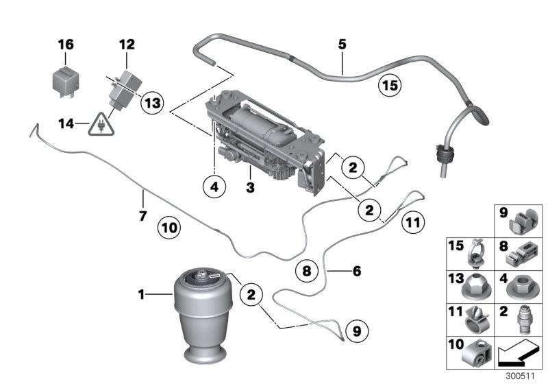 BMW Pneumatic Air Spring Suspension Rear