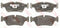 BMW Brake Pad Set Front