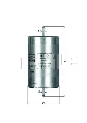 Genuine Mahle BMW Fuel Filter In Line