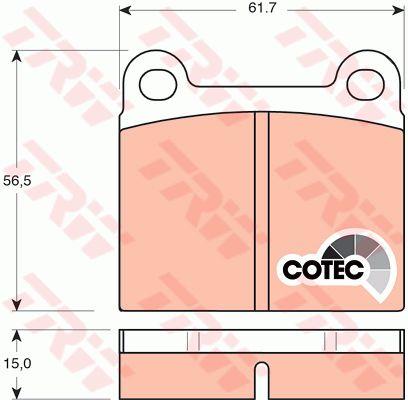 Genuine TRW Mercedes-Benz Brake Pad Set Rear