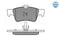 Mercedes-Benz Brake Pad Set Rear