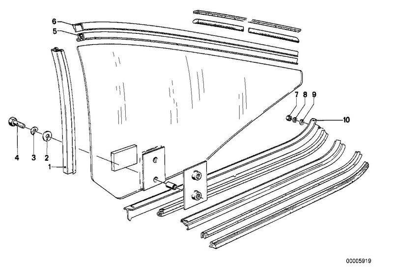 Genuine BMW Rear Window Chest Strip