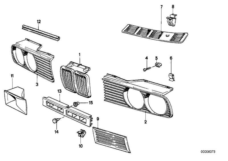 Genuine BMW Fog Light Cover Grille