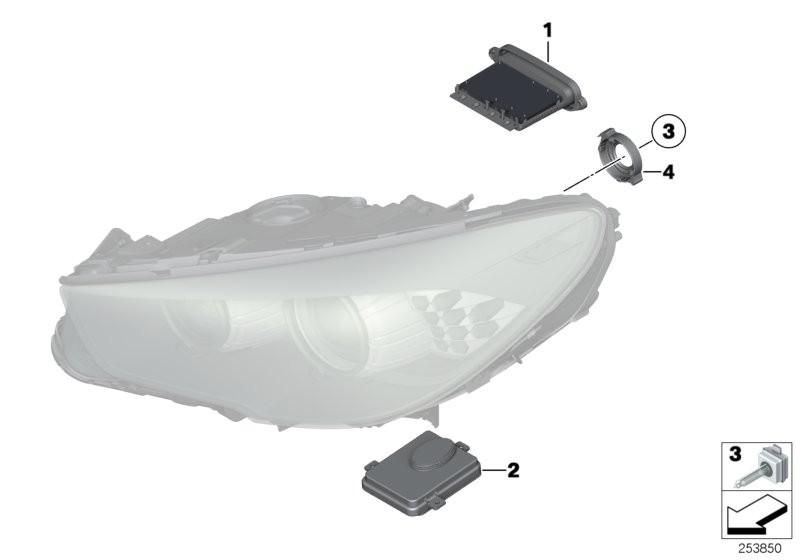 BMW Headlight Driver Control Module AHL Xenon Lights