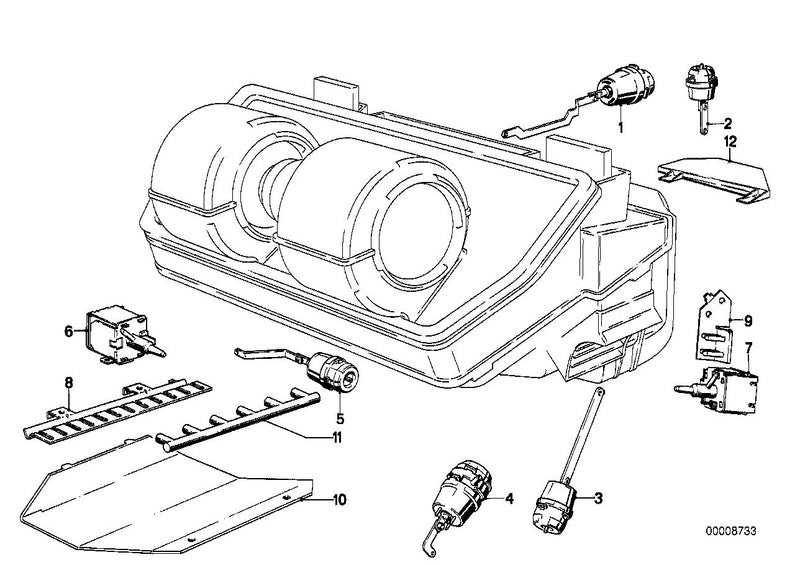 Genuine BMW Air Conditioning Cooling System Connector E23 64111367835