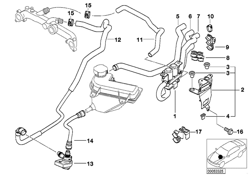 Genuine BMW Triple Hose Clamp