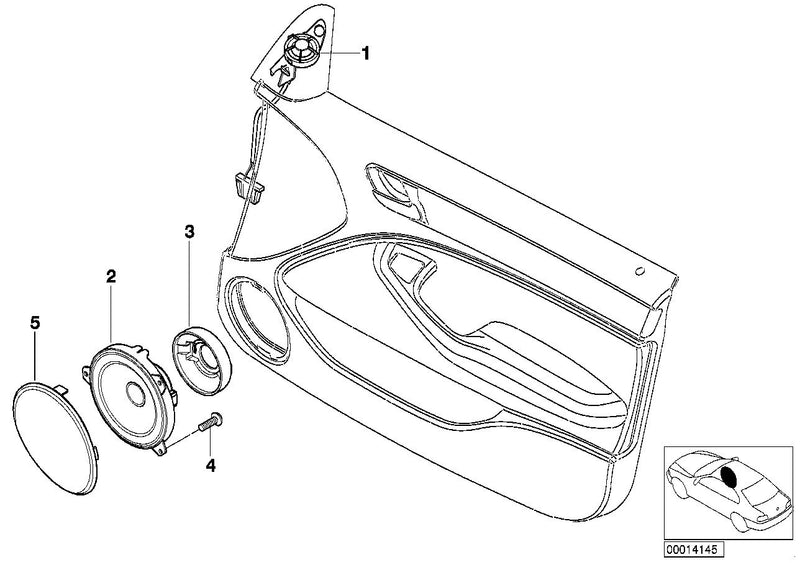 Genuine BMW Speaker Tweeter Front Door Right