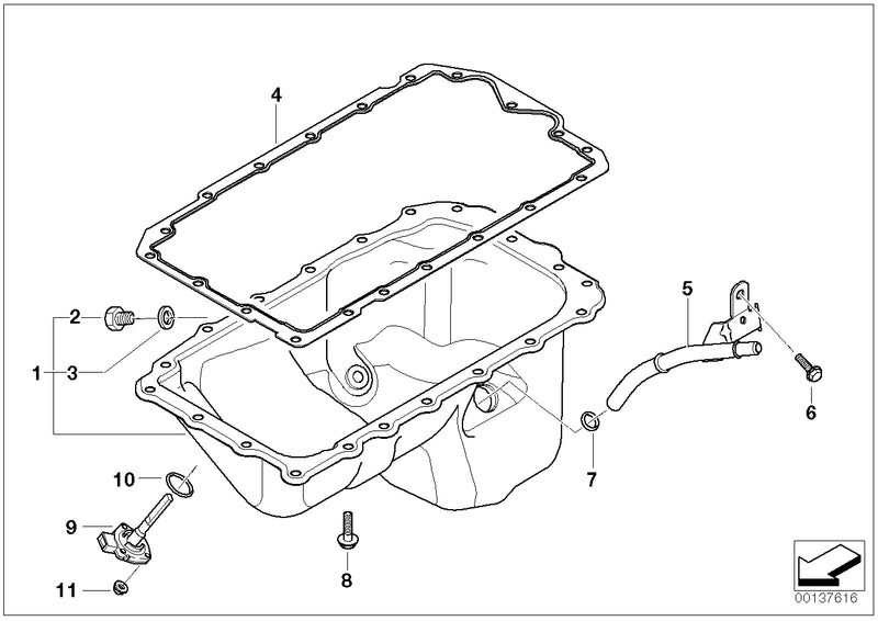 BMW Land Rover Engine Oil Levelling Sensor and Seal