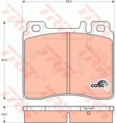 Mercedes-Benz Brake Pad Set Front