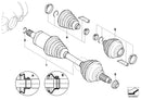 BMW CV Joint Boot Inner Set Front Axle x 2