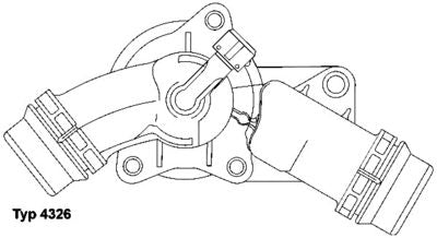 Genuine Wahler BMW Engine Coolant Thermostat Housing and Seal Engine