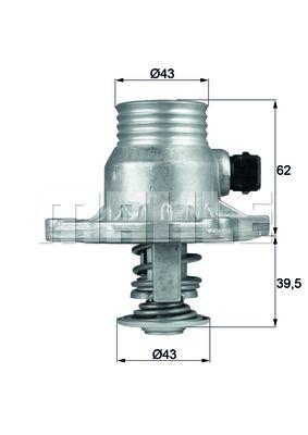 Genuine Mahle BMW Engine Radiator Coolant Thermostat Housing and Seal