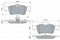 Mercedes-Benz Brake Pad Set Rear