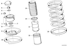 BMW Mercedes-Benz Shock Absorber Dust Cover Kit