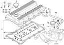 Genuine Elring BMW Cylinder Head Valve Rocker Cover Gasket Set