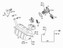 Genuine Mercedes-Benz Fuel Cap Tether Expansion Rivet Clip