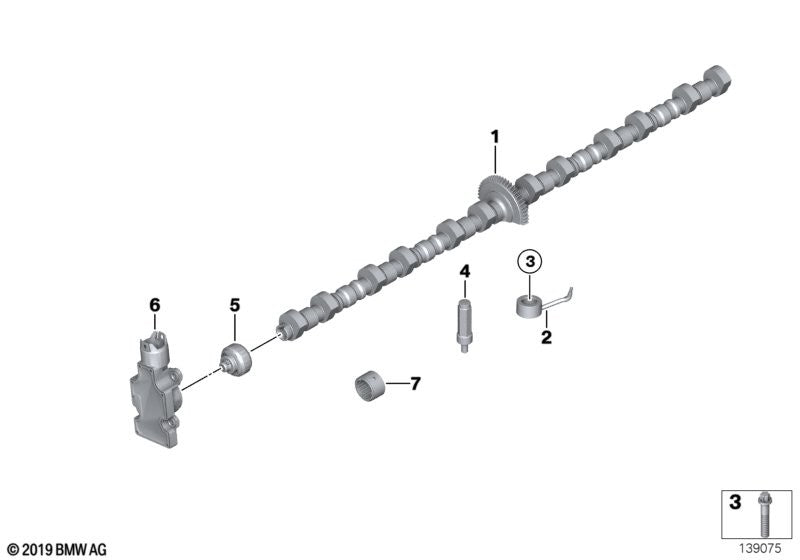 BMW Sensor Eccentric Shaft Variable Valve Lift